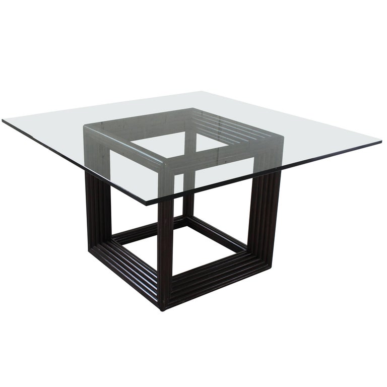 square glass table top