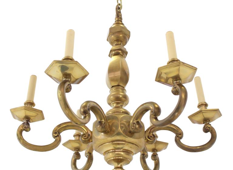 solid polished brass light fixture for the kitchen