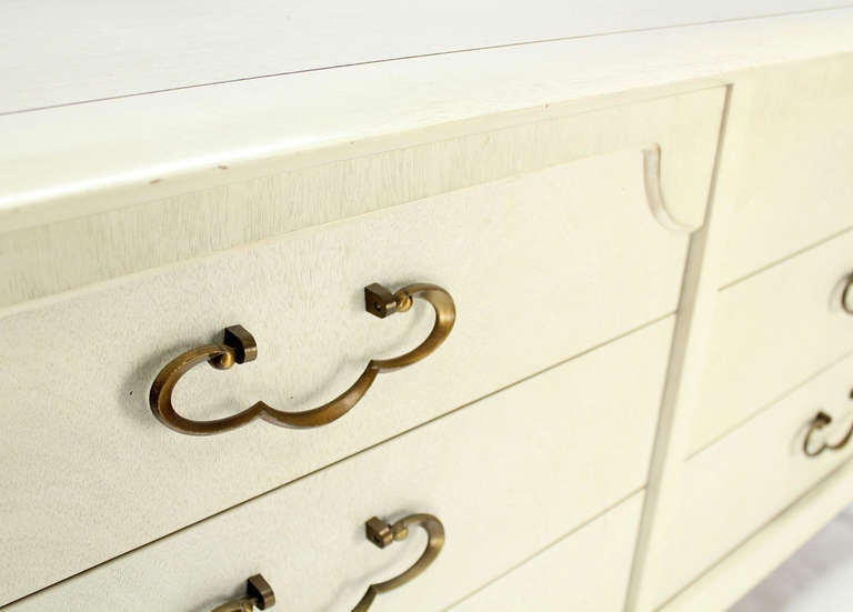 White Lacquer Mid Century Modern Dresser With Ornate Drawer Pulls Soho Treasures Not only for the doors of cabinets or drawers, but finger pulls are also sturdy enough to be attached to the side of boxes, crates, and other pieces of furniture that you'd like to make more portable. soho treasures