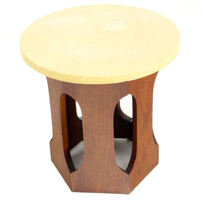 Mid-Century Modern Walnut Side Table - Soho Treasures